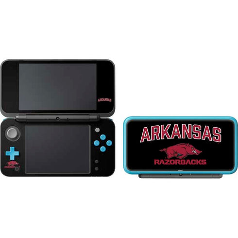 University of Arkansas-Fayetteville Razorbacks Black Nintendo 2DS XL (2017) Skin